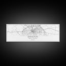 Panoramic Lexington City Map, Kentucky Art, Map Print, Minimalist Wall Art, Canvas Art, Housewarming Gift, Street Map Art, Closing Gift