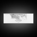 Panoramic Los Angeles City Map, California Art, Map Print, Minimalist Wall Art, Canvas Art, Housewarming Gift, Street Map Art, Closing Gift