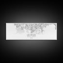Panoramic Las Vegas  City Map, Nevada Art, Map Print, Minimalist Wall Art, Canvas Art, Housewarming Gift, Street Map Art, Closing Gift