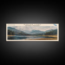 Kakisa Lake Framed Canvas Print, Lake House Art, Panoramic Wall Art, Travel Poster, Scenic Lake Painting, Home Decor