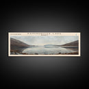 Kaminuricek Lake Qamanirjuaq Lake Framed Canvas Print, Panoramic Lake House Decor, Wall Art, Travel Poster, Serene Lake Painting, Nature Art