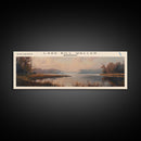 Lake Bill Waller Mississippi Framed Canvas Print, Lake House Decor, Panoramic Wall Art, Travel Poster, Captivating Lake Painting, Nature Art