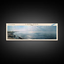 Lake Erie Framed Canvas Print, Lake House Decor, Panoramic Wall Art, Travel Poster, Stunning Lake Painting, Home Art