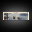 Lake Murray South Carolina Framed Canvas Print, Lake House Decor, Panoramic Wall Art, Travel Poster, Serene Landscape Painting, Bedroom Decor