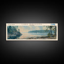 Lake Nipissing Framed Canvas Print, Lake House Decor, Panoramic Wall Art, Travel Poster, Beautiful Landscape Painting, Living Room Decor