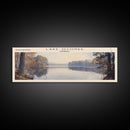 Lake Oconee Georgia Framed Canvas Print, Lake House Decor, Panoramic Wall Art, Travel Poster, Serene Landscape Painting, Living Room Decor