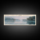 Lake Of The Ozarks Missouri Framed Canvas Print, Lake House Decor, Panoramic Wall Art, Travel Poster, Stunning Landscape Painting, Contemporary Art
