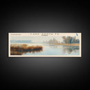 Lake Santa Fe, Boho Art, Stunning Landscape, Travel Poster Art, Wall Art, Home Decor, Nature Scene, Lake Painting, Minimalist Art, Bedroom Decor, Travel Print, Framed Canvas Print, Lake House Decor, Panoramic Print