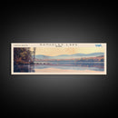 Rangeley Lake Maine Framed Canvas Print, Lake House Decor, Wall Art, Panoramic Travel Poster, Scenic Wall Art, Bedroom Decor