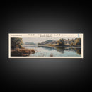 Red Willow Lake North Dakota Framed Canvas Print, Lake House Decor, Wall Art, Panoramic Travel Poster, Scenic Landscape Painting, Bedroom Decor