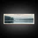 Sardis Lake Mississippi Framed Canvas Print, Lake House Decor, Panoramic Wall Art, Travel Poster, Beautiful Lake Scene, Home Decor