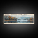 Sleepy Creek Lake West Virginia Panoramic Framed Canvas Print, Lake House Decor, Wall Art, Travel Poster, Serene Lake Painting, Living Room Decor