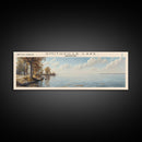 Smithville Lake Missouri Panoramic Framed Canvas Print, Lake House Decor, Wall Art, Travel Poster, Serene Lake Painting, Living Room Decor