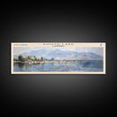 South Lake California Panoramic Framed Canvas Print, Lake House Decor, Wall Art, Travel Poster, Serene Landscape, Modern Art
