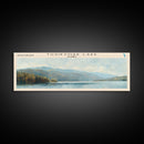 Tusikvoak Lake Panoramic Wall Art, Framed Canvas Print, Lake House Decor, Travel Poster, Serene Landscape, Home Decor