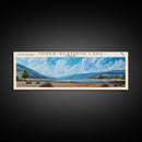 Upper Klamath Lake Panoramic Wall Art, Framed Canvas Print, Lake House Decor, Travel Poster, Scenic Lake Scene, Living Room Art
