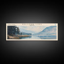 Wallowa Lake Oregon Panoramic Wall Art, Framed Canvas Print, Lake House Decor, Travel Poster, Serene Landscape, Home Art