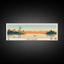 Lake Moultrie South Carolina Framed Canvas Print, Panoramic Wall Art, Midcentury Modern, Pop Art, Bedroom Art, Travel Poster, Lake House Decor