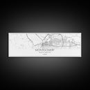 Panoramic Montgomery City Map, Alabama Art, Map Print, Minimalist Wall Art, Canvas Art, Housewarming Gift, Street Map Art, Closing Gift