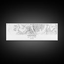 Panoramic Nashville City Map, Tennessee Art, Map Print, Minimalist Wall Art, Canvas Art, Housewarming Gift, Street Map Art, Closing Gift