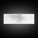 Panoramic Oakland City Map, California Art, Map Print, Minimalist Wall Art, Canvas Art, Housewarming Gift, Street Map Art, Closing Gift