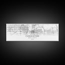 Panoramic Overland Park City Map, Kansas Art, Map Print, Minimalist Wall Art, Canvas Art, Housewarming Gift, Street Map Art, Closing Gift