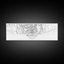 Panoramic Providence City Map, Rhode Island Art, Map Print, Minimalist Wall Art, Canvas Art, Housewarming Gift, Street Map Art, Closing Gift