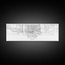 Panoramic Rochester City Map, New York Art, Map Print, Minimalist Wall Art, Canvas Art, Housewarming Gift, Street Map Art, Closing Gift
