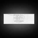 Panoramic Saint Petersburg City Map, Russia Art, Map Print, Minimalist Wall Art, Canvas Art, Housewarming Gift, Street Map, Closing Gift