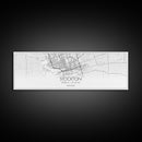 Panoramic Stockton City Map, California Art, Map Print, Minimalist Wall Art, Canvas Art, Housewarming Gift, Street Map Art, Closing Gift