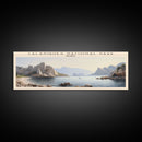 Calanques National Park COUNTRY | Framed Travel Poster Canvas Print | Trendy Wall Art | Watercolor Painting | Living Room Art | Unique Art