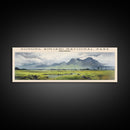 Gunung Rinjani National Park COUNTRY | Framed Travel Poster Canvas Print | Trendy Wall Art | Watercolor Painting | Living Room Art | Unique Art