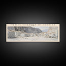 Marble Quarries of Carrara COUNTRY | Framed Travel Poster Canvas Print | Trendy Wall Art | Watercolor Painting | Living Room Art | Unique Art