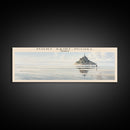 Mont Saint Michel COUNTRY | Framed Travel Poster Canvas Print | Trendy Wall Art | Watercolor Painting | Living Room Art | Unique Art