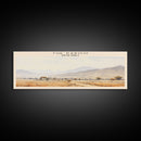 The Karoo Travel Print Wall Art, Travel Poster Print, Retro Style COUNTRY Home Decor, Wall Hanging, Travel Gift Idea, Unique Metal Art