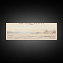 The White Desert Travel Print Wall Art, Travel Poster Print, Retro Style COUNTRY Home Decor, Wall Hanging, Travel Gift Idea, Unique Metal Art