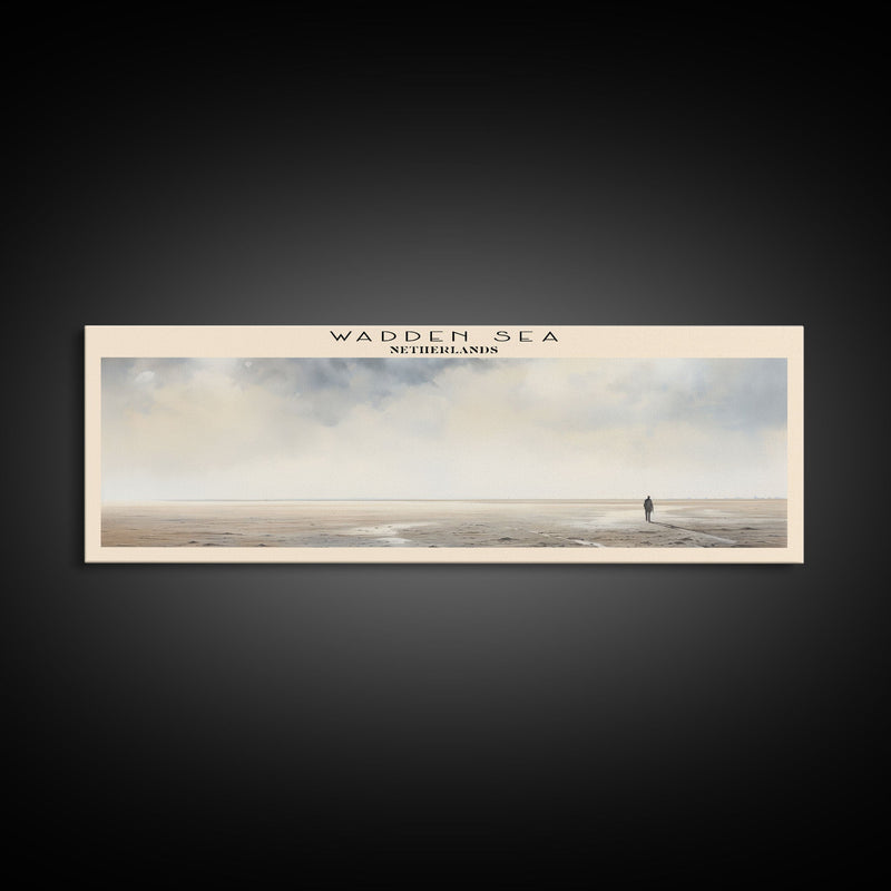 Wadden Sea Travel Poster Print, Framed Canvas Wall Art, Metal Wall Art, COUNTRY art, Gift For Him, Travel Wall Art, Travel Lover Gift