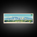 Ashgabat, Turkmenistan Panoramic Travel Poster Canvas Print, Ashgabat, Turkmenistan Painting, Turkmenistan Art, Ashgabat Panoramic Travel Art, Travel Painting