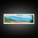 Bamenda, Cameroon Panoramic Travel Poster Canvas Print, Bamenda, Cameroon Painting, Cameroon Art, Bamenda Panoramic Travel Art, Travel Painting
