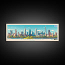 Buenos Aires, Argentina Panoramic Travel Poster Canvas Print, Buenos Aires, Argentina Painting, Argentina Art, Buenos Aires Panoramic Travel Art, Travel Painting