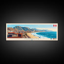 Chimbote, Peru Panoramic Travel Poster Canvas Print, Chimbote, Peru Painting, Peru Art, Chimbote Travel Art, Living Room Painting