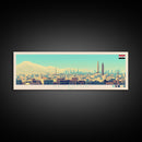 Panoramic Travel Poster Damascus, Syria Canvas Print, Damascus, Syria Painting, Syria Art, Damascus Travel Art, Guest Room Painting