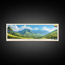 Esmeraldas, Ecuador Panoramic Travel Poster Canvas Print, Esmeraldas, Ecuador Painting, Ecuador Art, Esmeraldas Travel Art, Guest Room Painting
