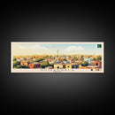 Gujranwala, Pakistan Travel Poster Panoramic Canvas Print, Gujranwala, Pakistan Painting, Pakistan Art, Gujranwala Travel Art, Guest Room Painting