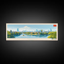 Hanoi, Vietnam Panoramic Travel Poster Canvas Print, Hanoi, Vietnam Painting, Vietnam Art, Hanoi Travel Art, Guest Room Painting