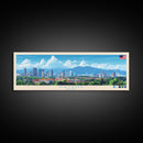 Kajang, Malaysia Panoramic Travel Poster Canvas Print, Kajang, Malaysia Painting, Malaysia Art, Kajang Panoramic Travel Art, Travel Painting