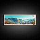 Kamloops, Canada Panoramic Travel Poster Canvas Print, Kamloops, Canada Painting, Canada Art, Kamloops Travel Art, Guest Room Painting