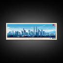 Kuala Lumpur, Malaysia Panoramic Travel Poster Canvas Print, Kuala Lumpur, Malaysia Painting, Malaysia Art, Kuala Lumpur Travel Art, Guest Room Painting