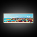Panoramic Travel Poster Kuito, Angola Canvas Print, Kuito, Angola Painting, Angola Art, Kuito Travel Art, Guest Room Painting