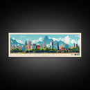 Panoramic Travel Poster La Plata, Argentina Canvas Print, La Plata, Argentina Painting, Argentina Art, La Plata Travel Art, Guest Room Painting